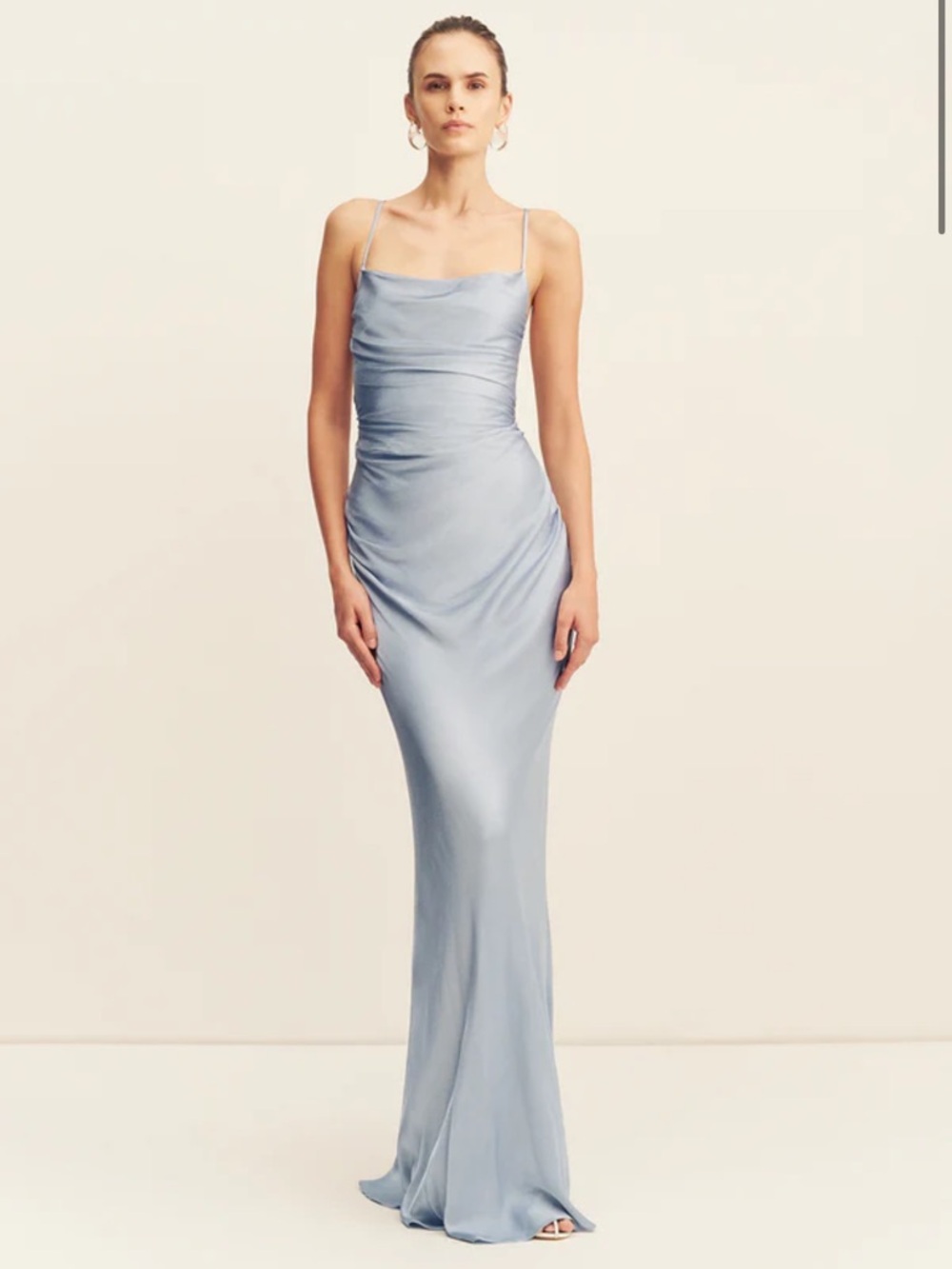 Shona Joy la lune powder blue maxi dress